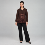 Espresso Lacework Brown Shirt