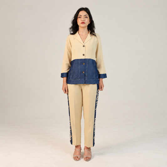 Ivory Denim Muse Co-Ord Set